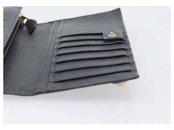 Portafoglio BALENCIAGA Classic Continental Zip Wallet in pelle grigio e oro 253054 Auth 202730A Marrone D'oro - vista 16
