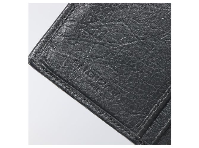 Portafoglio BALENCIAGA Classic Continental Zip Wallet in pelle grigio e oro 253054 Auth 202730A Marrone D'oro - vista 17