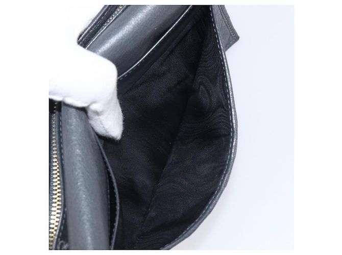 Portafoglio BALENCIAGA Classic Continental Zip Wallet in pelle grigio e oro 253054 Auth 202730A Marrone D'oro - vista 19