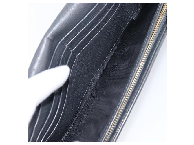 Portafoglio BALENCIAGA Classic Continental Zip Wallet in pelle grigio e oro 253054 Auth 202730A Marrone D'oro - vista 21