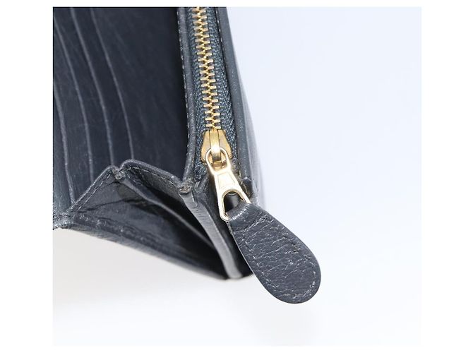 Portafoglio BALENCIAGA Classic Continental Zip Wallet in pelle grigio e oro 253054 Auth 202730A Marrone D'oro - vista 22