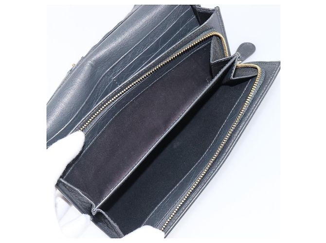 Portafoglio BALENCIAGA Classic Continental Zip Wallet in pelle grigio e oro 253054 Auth 202730A Marrone D'oro - vista 23