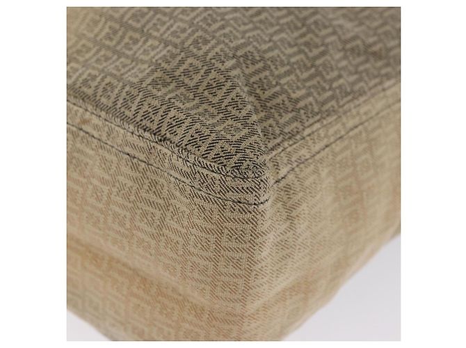 FENDI Zucchino Canvas Tote Bag Beige Auth 203802 - Ansicht 13