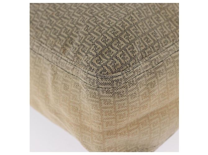 FENDI Zucchino Canvas Tote Bag Beige Auth 203802 - Ansicht 14