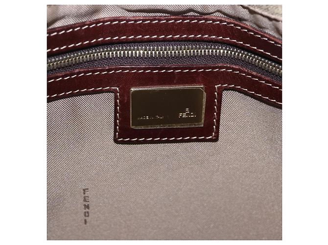 FENDI Zucchino Canvas Tote Bag Beige Auth 203802 - Ansicht 17