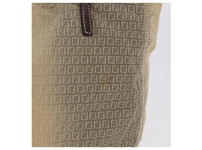 FENDI Zucchino Canvas Tote Bag Beige Auth 203802 - Ansicht 3