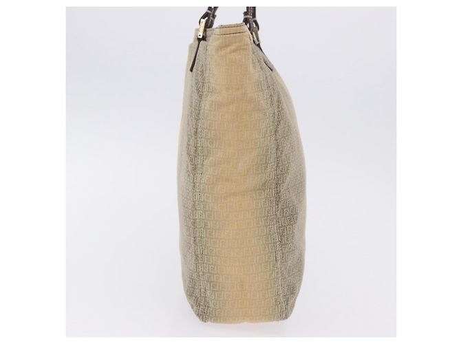 FENDI Zucchino Canvas Tote Bag Beige Auth 203802 - Ansicht 7