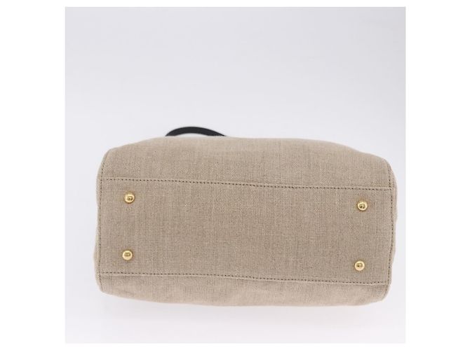 Borsa a mano FENDI Chameleon Canvas 2way Beige Tono Oro 8BL114 Auth 202092 - vista 10