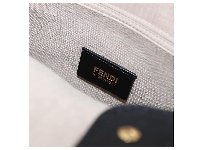 Borsa a mano FENDI Chameleon Canvas 2way Beige Tono Oro 8BL114 Auth 202092 - vista 17
