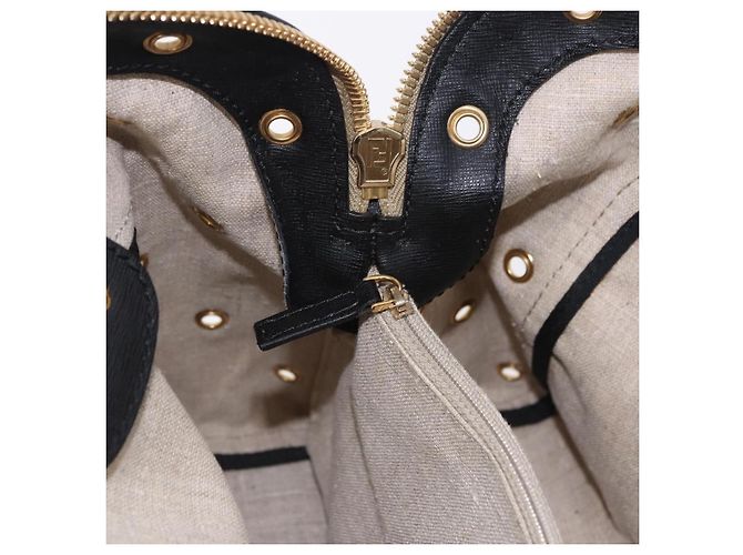 Borsa a mano FENDI Chameleon Canvas 2way Beige Tono Oro 8BL114 Auth 202092 - vista 24