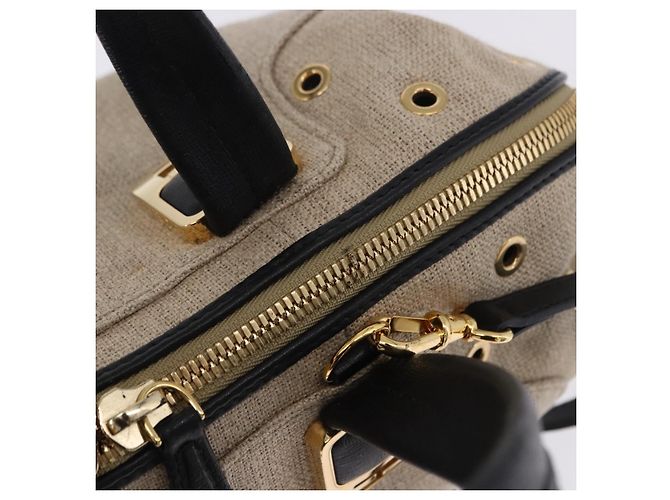 Borsa a mano FENDI Chameleon Canvas 2way Beige Tono Oro 8BL114 Auth 202092 - vista 7