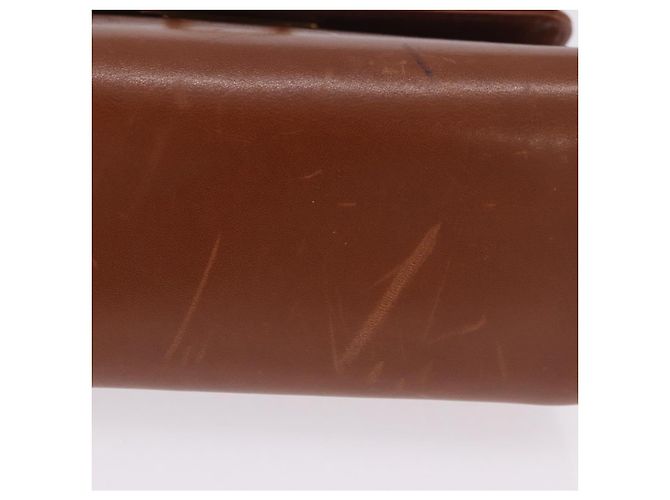Borsa a tracolla Salvatore Ferragamo Gancini in pelle marrone e oro Auth 202457 D'oro - vista 12
