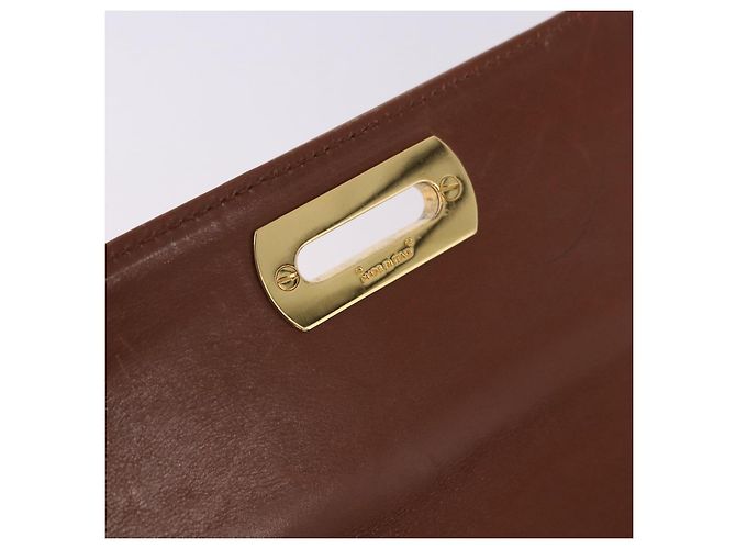 Borsa a tracolla Salvatore Ferragamo Gancini in pelle marrone e oro Auth 202457 D'oro - vista 20