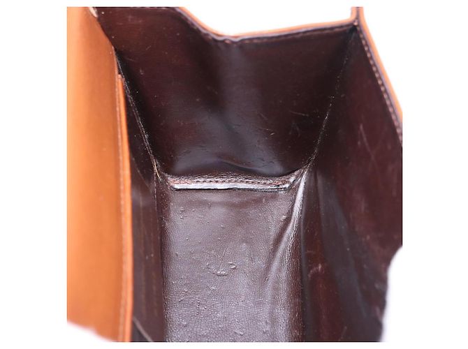 Borsa a tracolla Salvatore Ferragamo Gancini in pelle marrone e oro Auth 202457 D'oro - vista 24