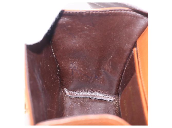 Borsa a tracolla Salvatore Ferragamo Gancini in pelle marrone e oro Auth 202457 D'oro - vista 25