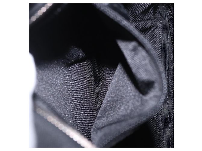 Borsa a tracolla GUCCI GG Canvas Nero Argento 03136 Auth 203437A - vista 22