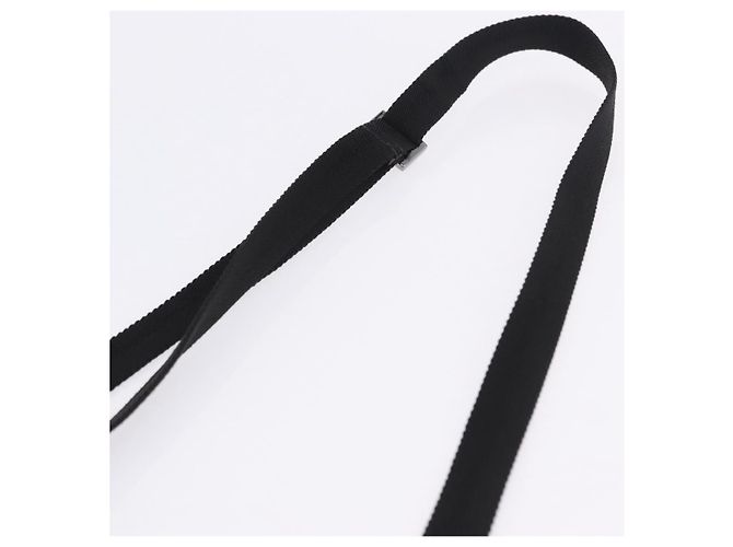 Borsa a tracolla GUCCI GG Canvas Nero Argento 03136 Auth 203437A - vista 8
