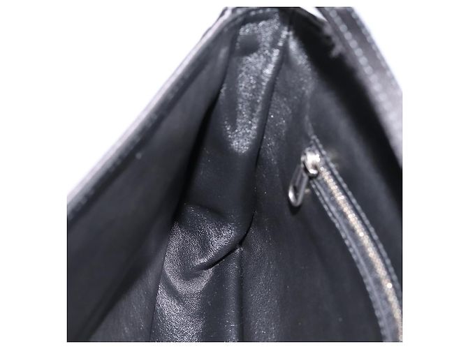 Borsa a tracolla BALENCIAGA Satin Black Silver Auth 203659V Nero Argento - vista 20