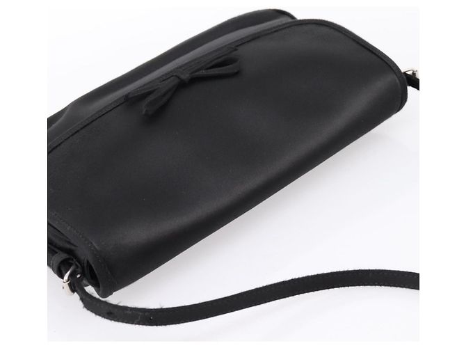 Borsa a tracolla BALENCIAGA Satin Black Silver Auth 203659V Nero Argento - vista 6