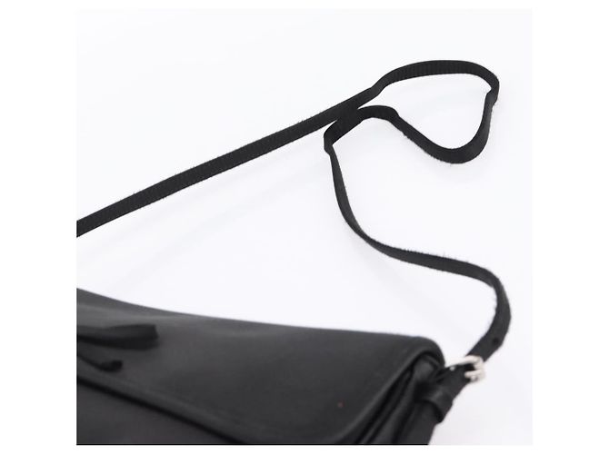 Borsa a tracolla BALENCIAGA Satin Black Silver Auth 203659V Nero Argento - vista 8