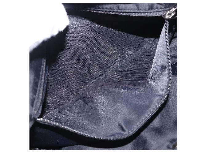 Bolsa de Ombro Christian Dior Trotter Canvas Preta Prata Auth ka6139V Preto - vista 25