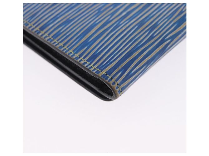 LOUIS VUITTON Epi Denim Anvelop Cult de Visit Card Case Blue M56723 Auth 203082A Azul - vista 15