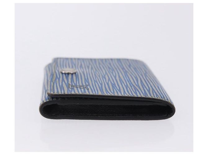 LOUIS VUITTON Epi Denim Anvelop Cult de Visit Card Case Blue M56723 Auth 203082A Azul - vista 3