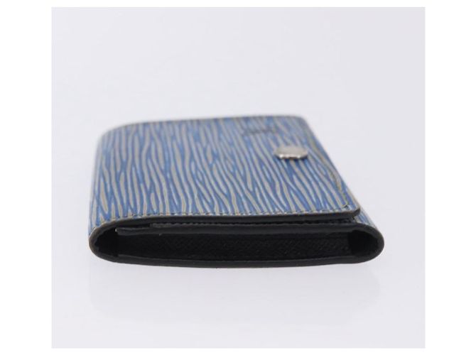 LOUIS VUITTON Epi Denim Anvelop Cult de Visit Card Case Blue M56723 Auth 203082A Azul - vista 4