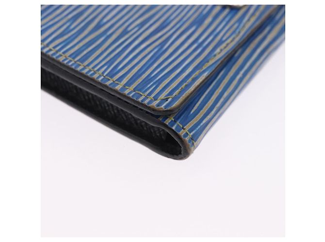 LOUIS VUITTON Epi Denim Anvelop Cult de Visit Card Case Blue M56723 Auth 203082A Azul - vista 7