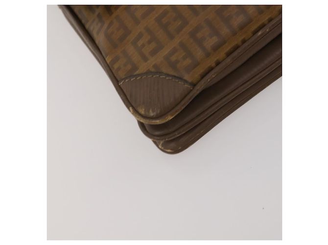 Borsa a mano FENDI Zucchino Borsa a tracolla PVC Set da 2 Marrone Tono Oro Auth ti4032 - vista 16