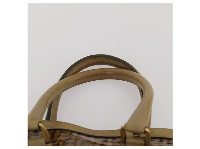 Borsa a mano FENDI Zucchino Borsa a tracolla PVC Set da 2 Marrone Tono Oro Auth ti4032 - vista 6