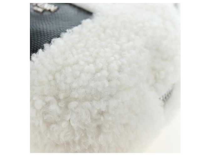 Borsa a tracolla FENDI Rice Ball Bore White Black 7AS240 Auth 202864SAM Nero Bianco - vista 13