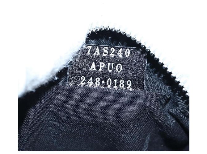 Borsa a tracolla FENDI Rice Ball Bore White Black 7AS240 Auth 202864SAM Nero Bianco - vista 22