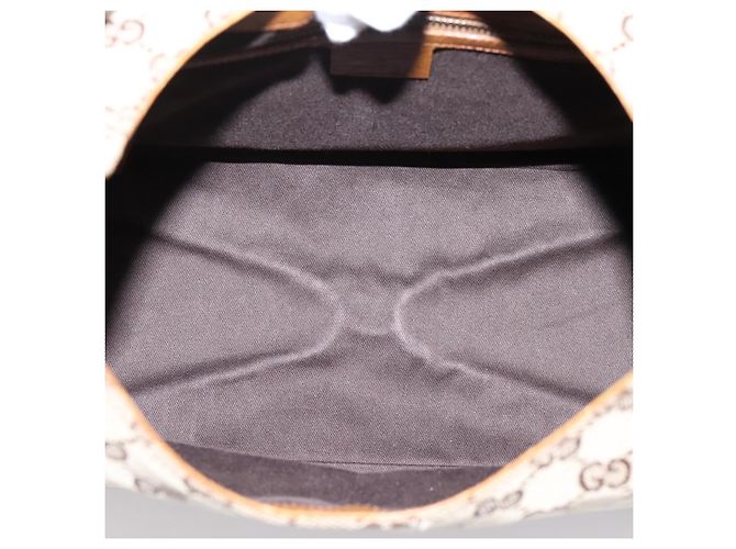 Borsa a mano GUCCI GG Canvas con manico in legno Canvas Beige 106494 Auth 200679V - vista 16