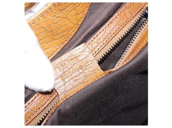 Borsa a mano GUCCI GG Canvas con manico in legno Canvas Beige 106494 Auth 200679V - vista 21