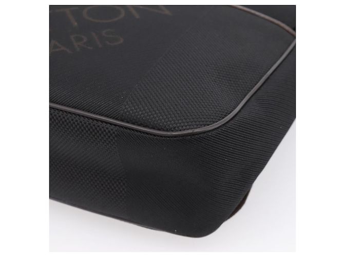 LOUIS VUITTON Damier Geant Petit Message Shoulder Bag Black M93618 Auth ka6081 Noir - vue 17