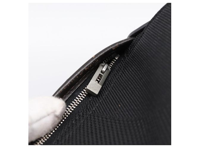LOUIS VUITTON Damier Geant Petit Message Shoulder Bag Black M93618 Auth ka6081 Noir - vue 20