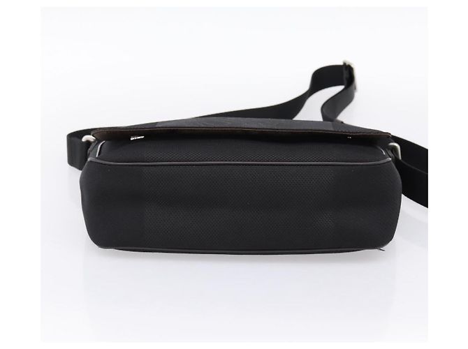 LOUIS VUITTON Damier Geant Petit Message Shoulder Bag Black M93618 Auth ka6081 Noir - vue 5