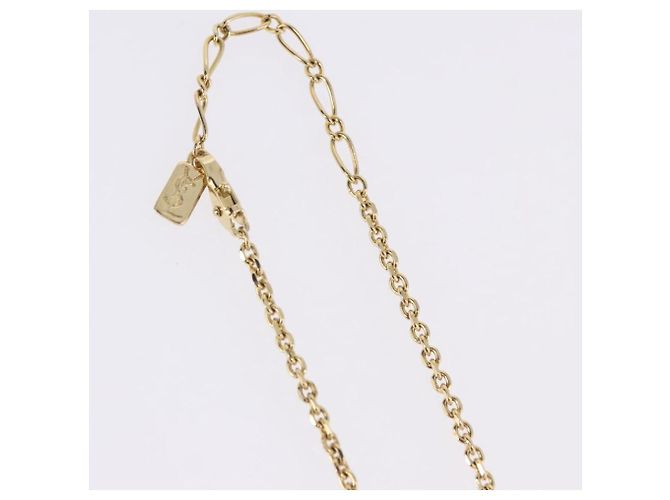 Autre Marque Collana SAINT LAURENT Metallo Tono Oro Auth SW2844V - vista 7