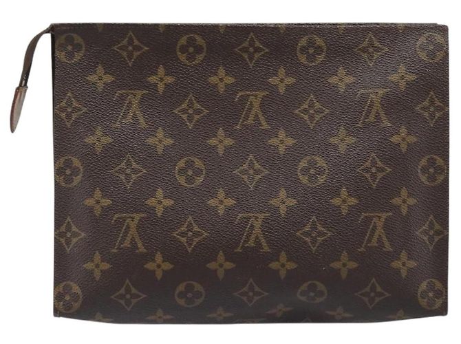 LOUIS VUITTON Monogram Poche Toilette 26 Pouch M47542 LV Auth 201226A Monogramma - vista 2