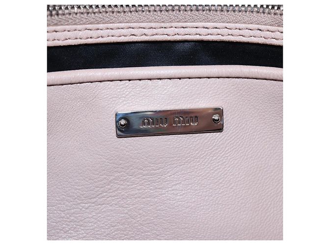 Borsa Miu Miu Nappa Crystal Matelassé in pelle 3way Rosa Argento Auth 203264M - vista 28