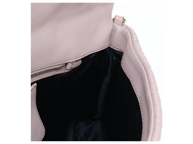 Borsa Miu Miu Nappa Crystal Matelassé in pelle 3way Rosa Argento Auth 203264M - vista 29