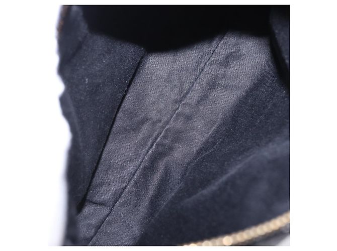 Borsa a tracolla Miu Miu Vitellolux Black Gold Auth 202971V Nero D'oro - vista 11
