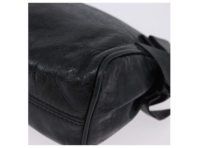 Borsa a tracolla Miu Miu Vitellolux Black Gold Auth 202971V Nero D'oro - vista 14