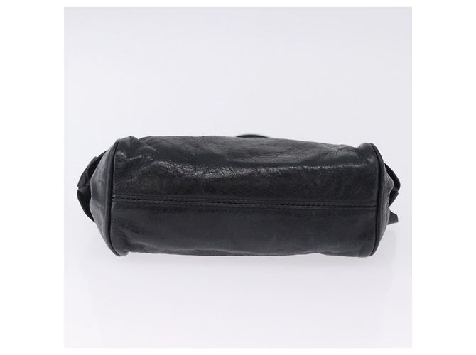 Borsa a tracolla Miu Miu Vitellolux Black Gold Auth 202971V Nero D'oro - vista 5
