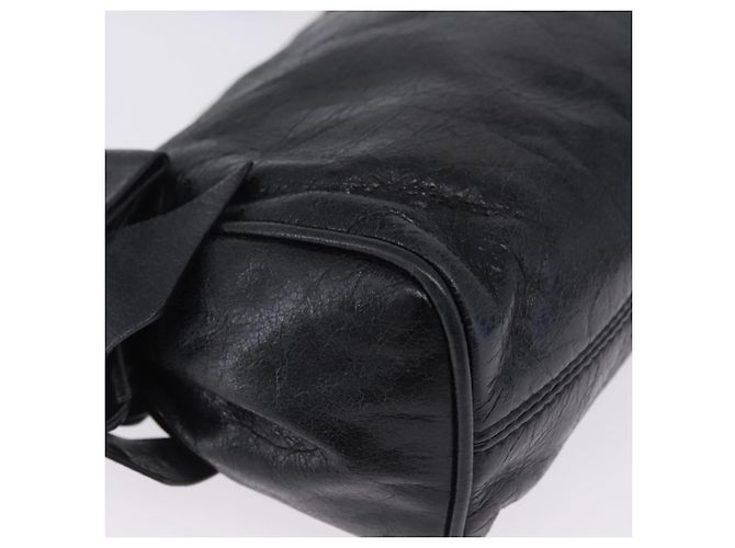 Borsa a tracolla Miu Miu Vitellolux Black Gold Auth 202971V Nero D'oro - vista 9