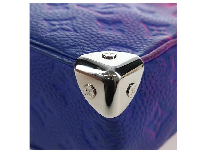 LOUIS VUITTON Taurillon Clemence Illusion Mini Soft Trunk M81219 Auth 197276SM Pink - Ansicht 18