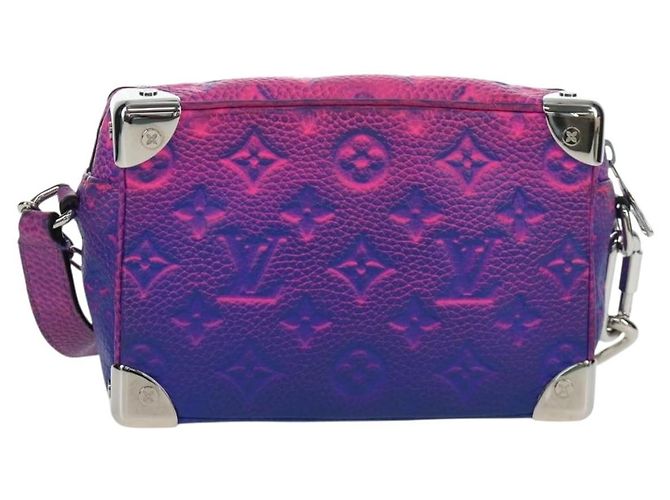 LOUIS VUITTON Taurillon Clemence Illusion Mini Soft Trunk M81219 Auth 197276SM Pink - Ansicht 2