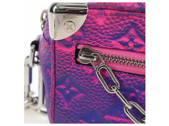 LOUIS VUITTON Taurillon Clemence Illusion Mini Soft Trunk M81219 Auth 197276SM Pink - Ansicht 20