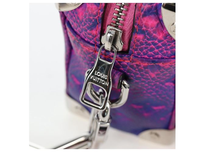 LOUIS VUITTON Taurillon Clemence Illusion Mini Soft Trunk M81219 Auth 197276SM Pink - Ansicht 22